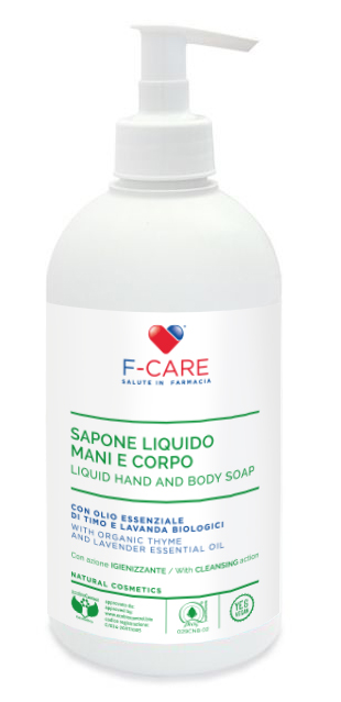 F CARE SAPONE LIQUIDO BIO IGIENIZZANTE 500 ML - Farmacia Rossi2 - Farmacia Rossi 