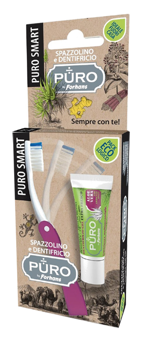 PURO SMART SPAZZOLINO + DENTIFRICIO PURO ALOE 12 ML - Farmacia Rossi2 - Farmacia Rossi 