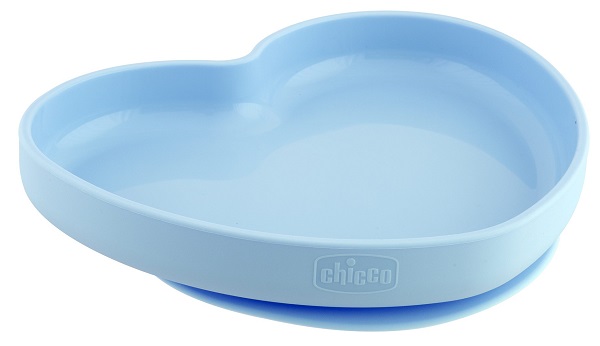 CHICCO PIATTO CUORE VENTOSA SILICONE BLU - Farmacia Rossi2 - Farmacia Rossi 