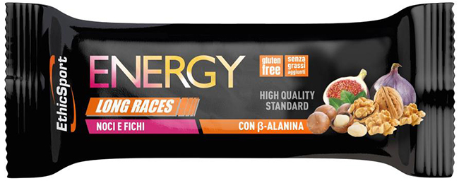 ETHICSPORT ENERGY LONG RACES BARRETTA ENERGETICA CON BETA-ALANINA NOCI E FICHI 40 G - Farmacia Rossi2 - Farmacia Rossi 