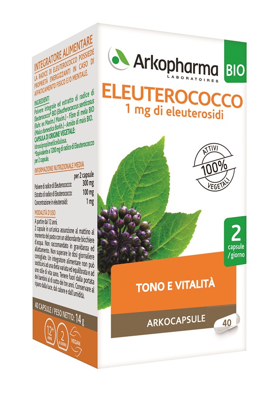 ARKOCAPS ELEUTEROCOCCO BIO 40 CAPSULE - Farmacia Rossi2 - Farmacia Rossi 