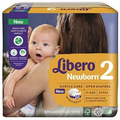 LIBERO NEWBORN PANNOLINO PER BAMBINO TAGLIA 2 3-6 34 PEZZI - Farmacia Rossi2 - Farmacia Rossi 
