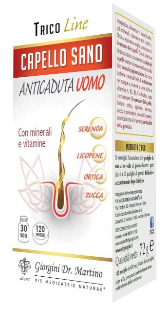 CAPELLO SANO ANTICADUTA UOMO 120 PASTIGLIE - Farmacia Rossi2 - Farmacia Rossi 
