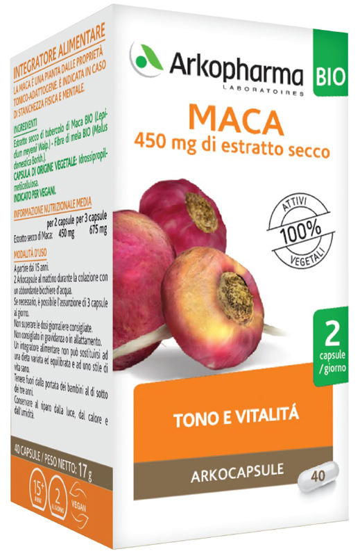 ARKOCAPSULE MACA BIO 40 CAPSULE - Farmacia Rossi2 - Farmacia Rossi 