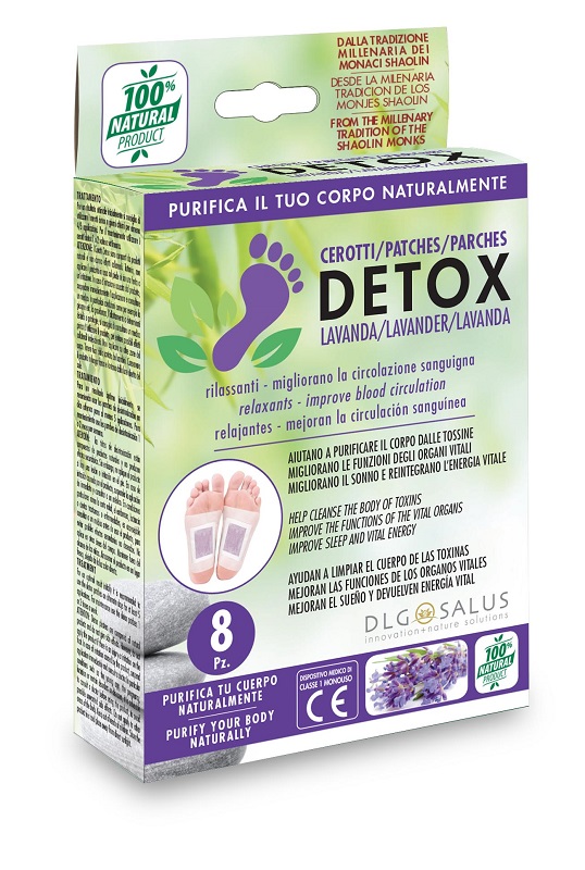 CEROTTI DETOX PIEDI LAVANDA 8 PEZZI - Farmacia Rossi2 - Farmacia Rossi 