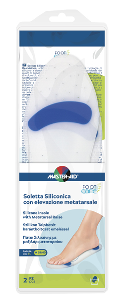 MASTER-AID FOOT CARE SOLETTA SILICONICA MEDIUM 39-40 EU ELEV METATARSO - Farmacia Rossi2 - Farmacia Rossi 