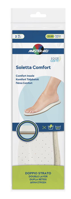 MASTER-AID FOOTCARE SOLETTA COMFORT RITAGLIABILE 2 PEZZI - Farmacia Rossi2 - Farmacia Rossi 