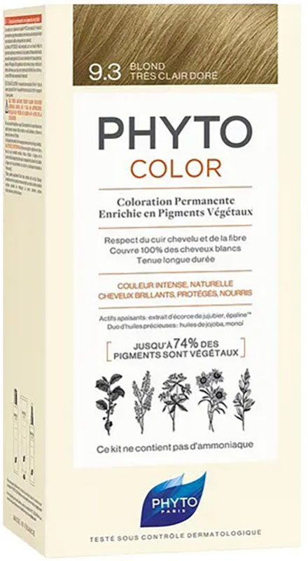 PHYTOCOLOR 9,3 BIONDO CHIARISSIMO DORATO LATTE 50 ML + CREMA 50 ML + MASCHERA 12 ML - Farmacia Rossi2 - Farmacia Rossi 