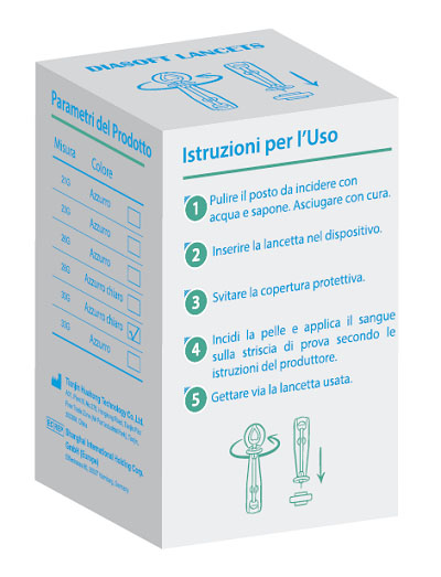 LANCETTE PUNGIDITO DIASOFT LANCET 25 PEZZI - Farmacia Rossi2 - Farmacia Rossi 