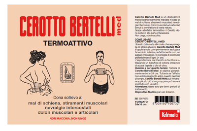 BERTELLI CEROTTO MED GRANDE 24 X 16 CM - Farmacia Rossi2 - Farmacia Rossi 