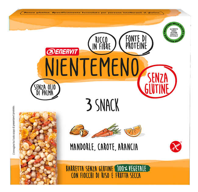 NIENTEMENO EN BARRETTA MANDORLE CAROTE ARANCIA - Farmacia Rossi2 - Farmacia Rossi 