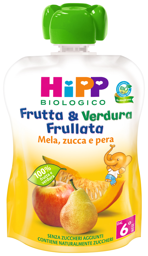 HIPP BIO FRUTTA & VERDURA MELA PERA ZUCCA 90 G - Farmacia Rossi2 - Farmacia Rossi 