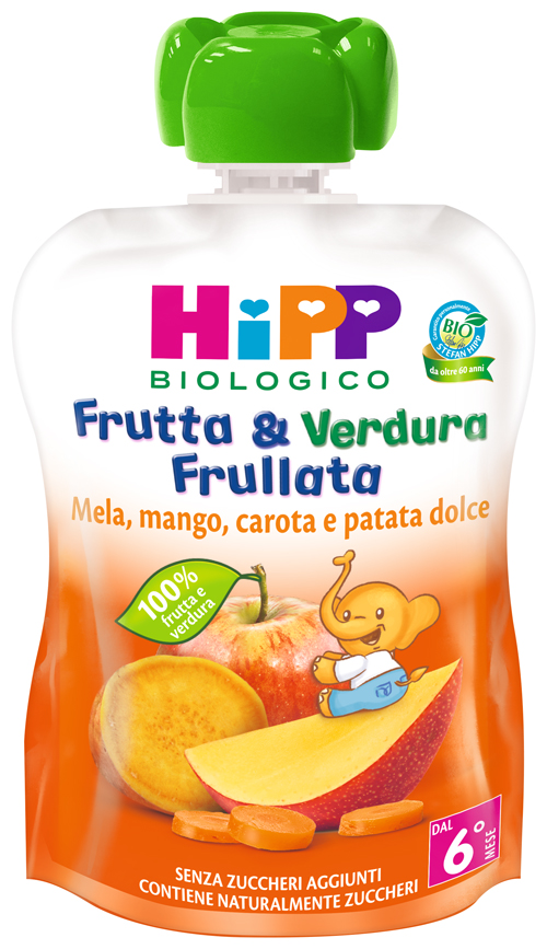 HIPP BIO FRUTTA & VERDURA MELA MANGO CAROTA PATATA DOLCE 90 G - Farmacia Rossi2 - Farmacia Rossi 