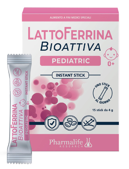 LATTOFERRINA BIOATTIVA PEDIATRIC 15 STICK 4 G - Farmacia Rossi2 - Farmacia Rossi 