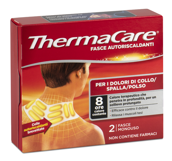 FASCE AUTORISCALDANTI A CALORE TERAPEUTICO THERMACARE COLLO/SPALLA/POLSO 2 PEZZI - Farmacia Rossi2 - Farmacia Rossi 