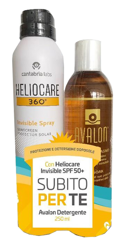 HELIOCARE INVISIBLE SPRAY 50+ 200 ML + C/AVALON 250 ML - Farmacia Rossi2 - Farmacia Rossi 