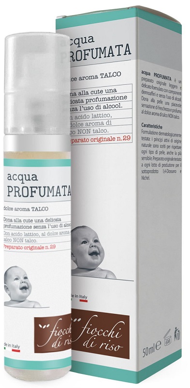 FIOCCHI DI RISO ACQUA PROFUMATA RINFRESCANTE TALCO 50 ML - Farmacia Rossi2 - Farmacia Rossi 