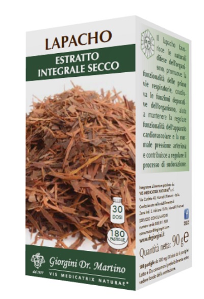 LAPACHO ESTRATTO INTEGRALE SECCO 90 G 180 PASTIGLIE - Farmacia Rossi2 - Farmacia Rossi 