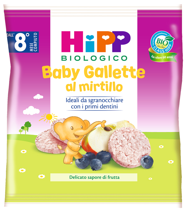 HIPP BIO BABY GALLETTE DI RISO AL MIRTILLO 30 G - Farmacia Rossi2 - Farmacia Rossi 