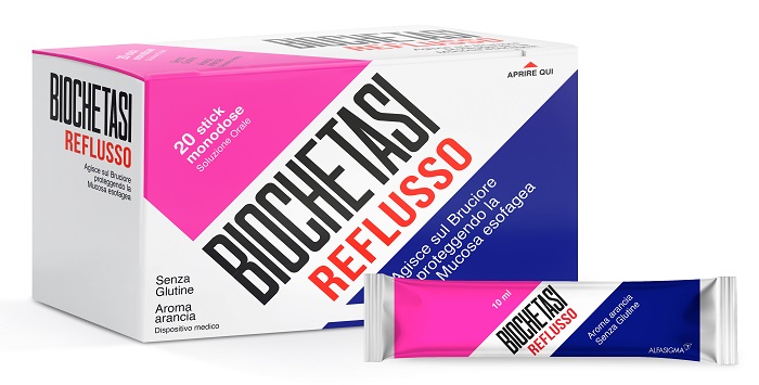 BIOCHETASI REFLUSSO 20 STICK AROMA ARANCIA - Farmacia Rossi2 - Farmacia Rossi 