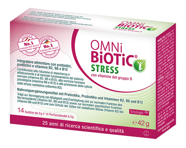 OMNI BIOTIC STRESS VITAMINE GRUPPO B 14 BUSTINE DA 3 G - Farmacia Rossi2 - Farmacia Rossi 