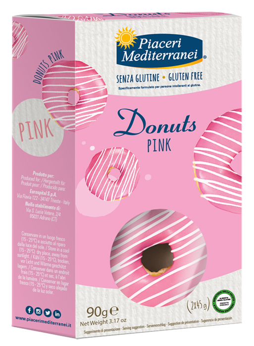 PIACERI MEDITERRANEI DONUTS PINK 90 G - Farmacia Rossi2 - Farmacia Rossi 