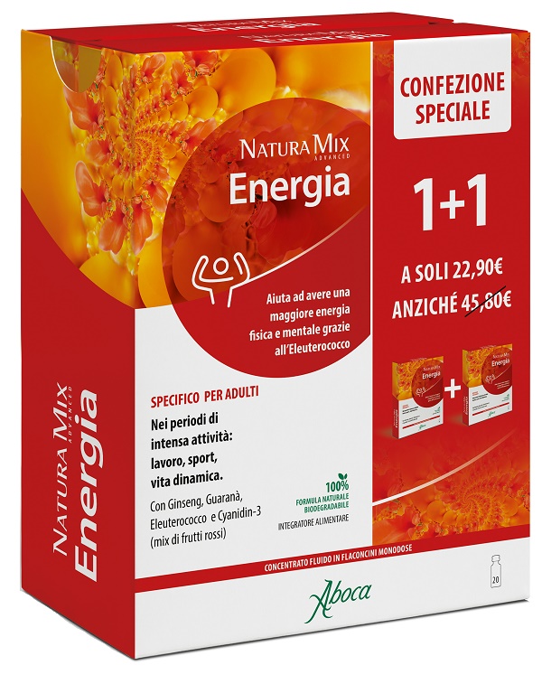 NATURA MIX ADVANCED ENERGIA 10 + 10 FLACONCINI CONFEZIONE SPECIALE - Farmacia Rossi2 - Farmacia Rossi 