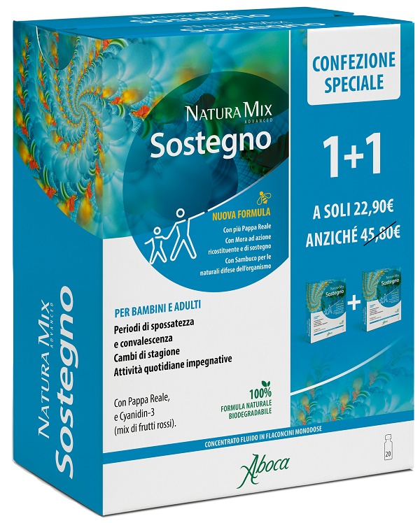 NATURA MIX ADVANCED SOSTEGNO 10 FLACONCINI + 10 FLACONCINI CONFEZIONE SPECIALE - Farmacia Rossi2 - Farmacia Rossi 