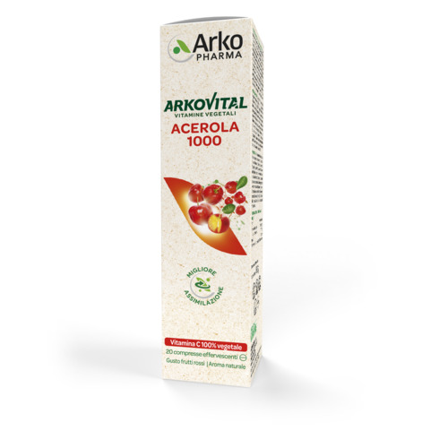 ARKOVITAL ACEROLA 1000 EFFERVESCENTE 20 COMPRESSE - Farmacia Rossi2 - Farmacia Rossi 