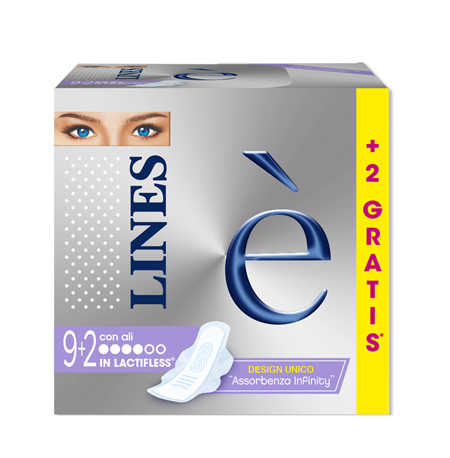 LINES E' ASSORBENTI CON ALI 9+2 PEZZI - Farmacia Rossi2 - Farmacia Rossi 