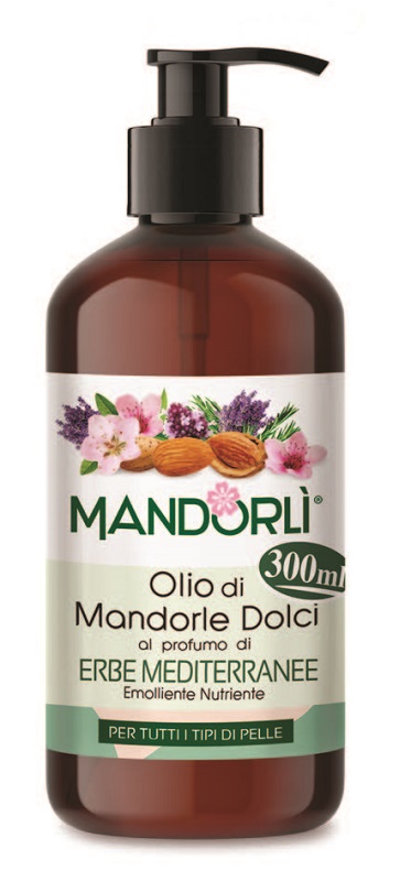 MANDORLI ERBE MEDITERRANEE OLIO CORPO 300 ML - Farmacia Rossi2 - Farmacia Rossi 