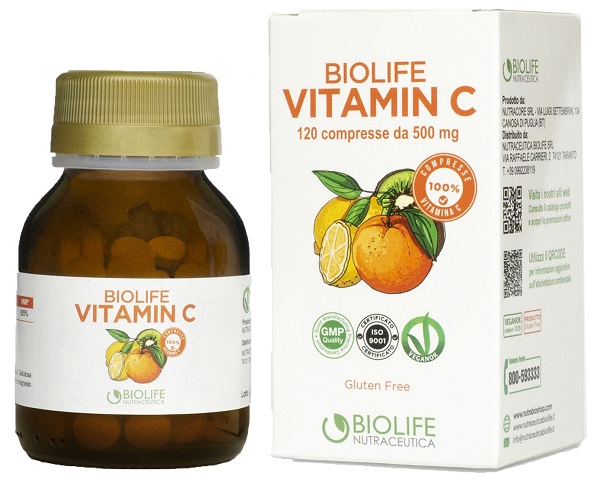 BIOLIFE VITAMIN C 120 COMPRESSE - Farmacia Rossi2 - Farmacia Rossi 