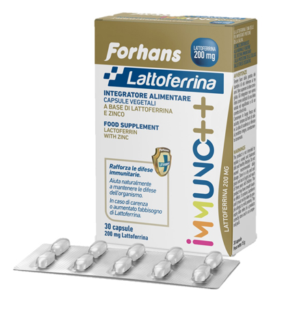 FORHANS LATTOFERRINA IMMUNO++ 200 MG LATTOFERRINA 30 CAPSULE - Farmacia Rossi2 - Farmacia Rossi 