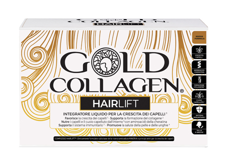 GOLD COLLAGEN HAIRLIFT 10 FLACONCINI DA 50 ML - Farmacia Rossi2 - Farmacia Rossi 