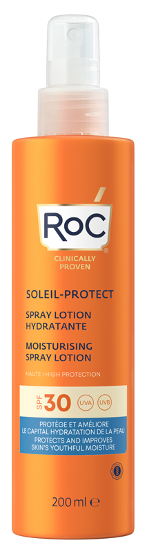 ROC LOZIONE SPRAY SOLARE CORPO SPF 30 IDRATANTE 200 ML - Farmacia Rossi2 - Farmacia Rossi 