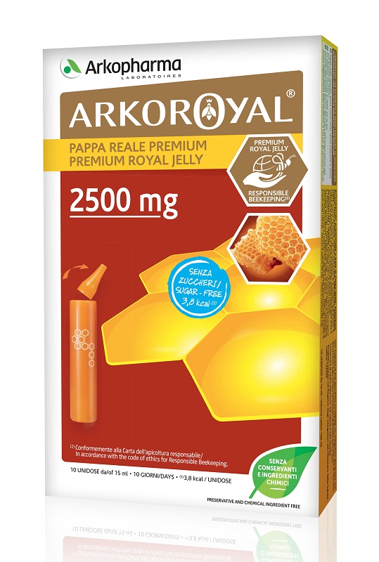 ARKOROYAL PAPPA REALE 2500 MG SENZA ZUCCHERO 10 FIALE - Farmacia Rossi2 - Farmacia Rossi 