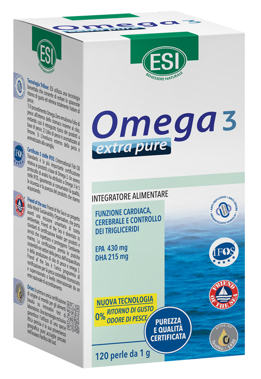 ESI OMEGA 3 EXTRA PURE 120 PERLE - Farmacia Rossi2 - Farmacia Rossi 