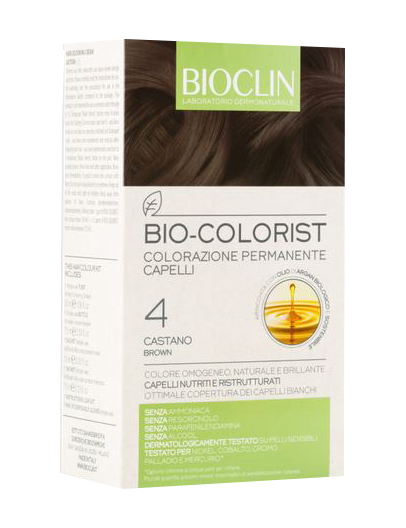BIOCLIN BIO COLOR FAST&PERFECTION 4,0 CASTANO CREMA COLORANTE 60 ML + RIVELATORE IN CREMA 60 ML + BIO COLOR SHAMPOO 10 ML + BIO COLOR MASCHERA 10 ML - Farmacia Rossi2 - Farmacia Rossi 