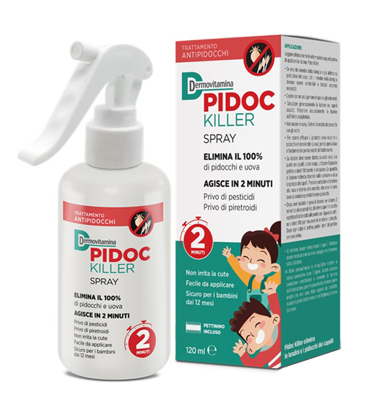DERMOVITAMINA PIDOC KILLER SPRAY 120 ML - Farmacia Rossi2 - Farmacia Rossi 