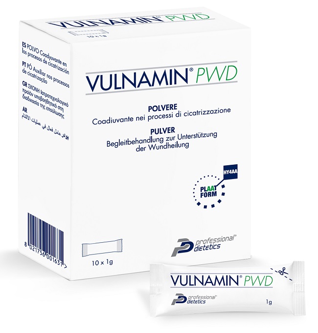 VULNAMIN PWD MEDICAZIONE INTERATTIVA IN POLVERE DI SODIO JALURONATO E AMINOACIDI 10 STICK PACK - Farmacia Rossi2 - Farmacia Rossi 