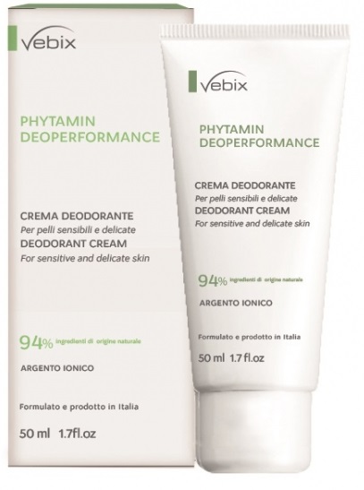 VEBIX PHYTAMIN E DEO PERFORMANCE CREMA DEO 72H-50ML SALI DI ARGENTO - Farmacia Rossi2 - Farmacia Rossi 