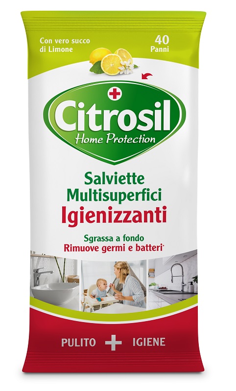 CITROSIL SALVIETTE IGIENIZZANTI LIMONE 40 PEZZI - Farmacia Rossi2 - Farmacia Rossi 