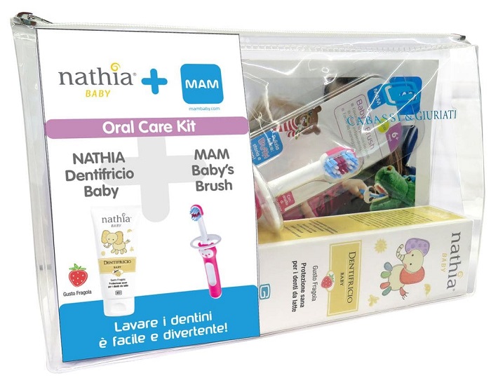 ORAL CARE KIT FEMMINA 1 DENTIFRICIO BABY NATHIA 50 ML + 1 MAM BABY'S BRUSH - Farmacia Rossi2 - Farmacia Rossi 