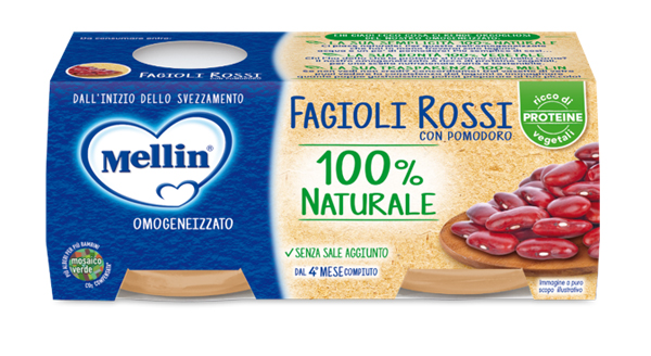 MELLIN OMOGENEIZZATO FAGIOLI ROSSI 2 X 80 G - Farmacia Rossi2 - Farmacia Rossi 