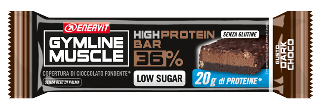 ENERVIT GYMLINE PROTEIN BAR 36% BARRETTA DARK CHOCOLATE 55 G - Farmacia Rossi2 - Farmacia Rossi 