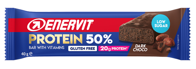 ENERVIT SPORT PROTEIN BAR 50% BARRETTA DARK CHOCOLATE 40 G - Farmacia Rossi2 - Farmacia Rossi 