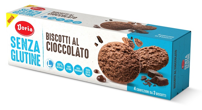 DORIA BISCOTTI CIOCCOLATO 4X37,5 G - Farmacia Rossi2 - Farmacia Rossi 