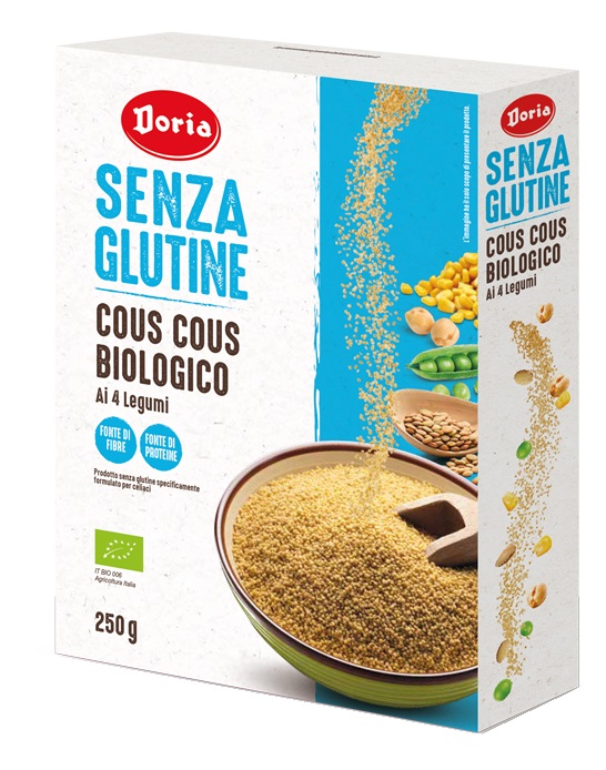 DORIA COUS COUS BIOLOGICO 4 LEGUMI 250 G - Farmacia Rossi2 - Farmacia Rossi 