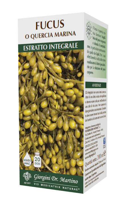 FUCUS O QUERCIA MARINA ESTRATTO INTEGRALE ANALCOLICO 200 ML - Farmacia Rossi2 - Farmacia Rossi 
