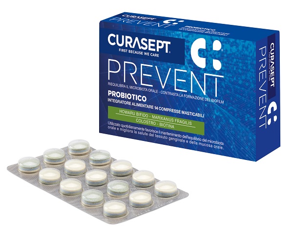 CURASEPT PREVENT PROBIOTICO 14 COMPRESSE MASTICABILI - Farmacia Rossi2 - Farmacia Rossi 